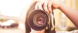 Female with camera